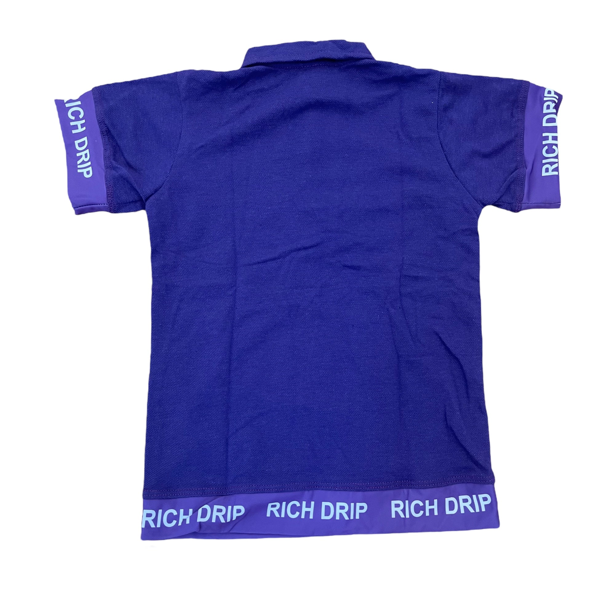 Kids “The Richest” Purple Polo Dress