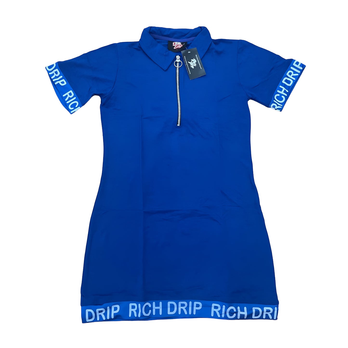 “The Richest” Blue Polo Dress