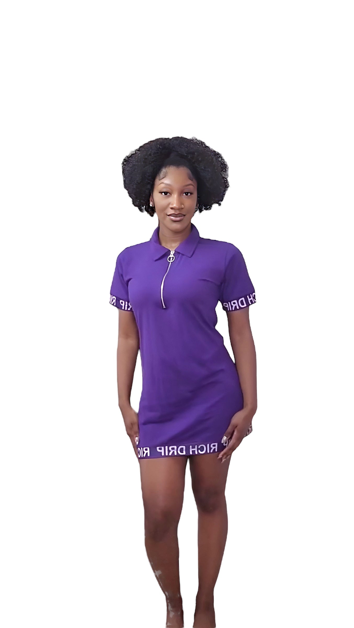 “The Richest” Purple Polo Dress