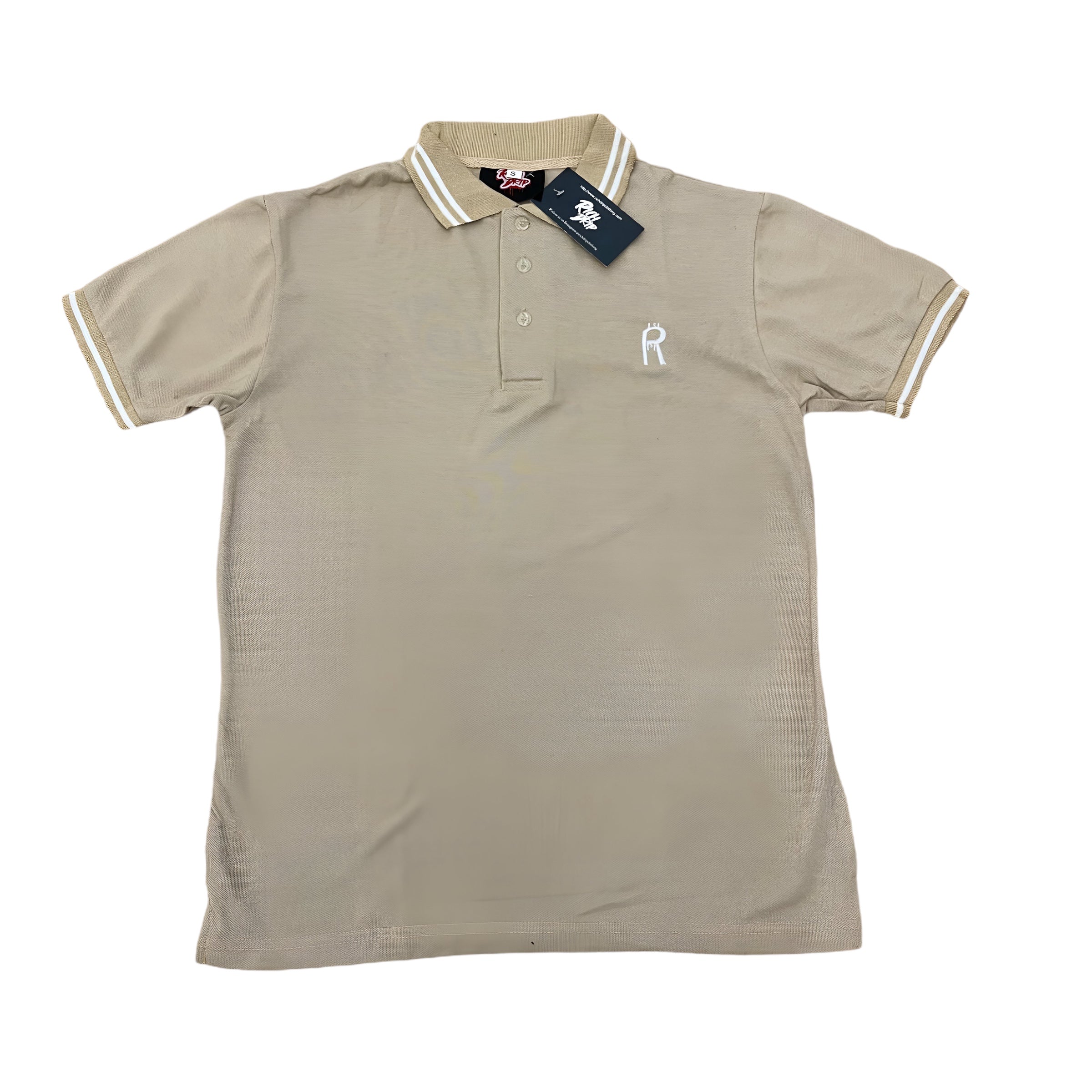 “RichMan” Tan Polo T-Shirt