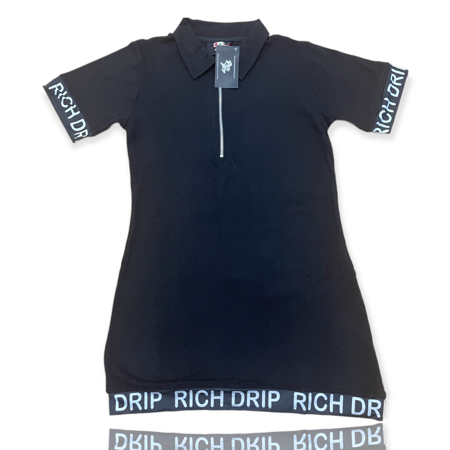 “The Richest” Black Polo Dress